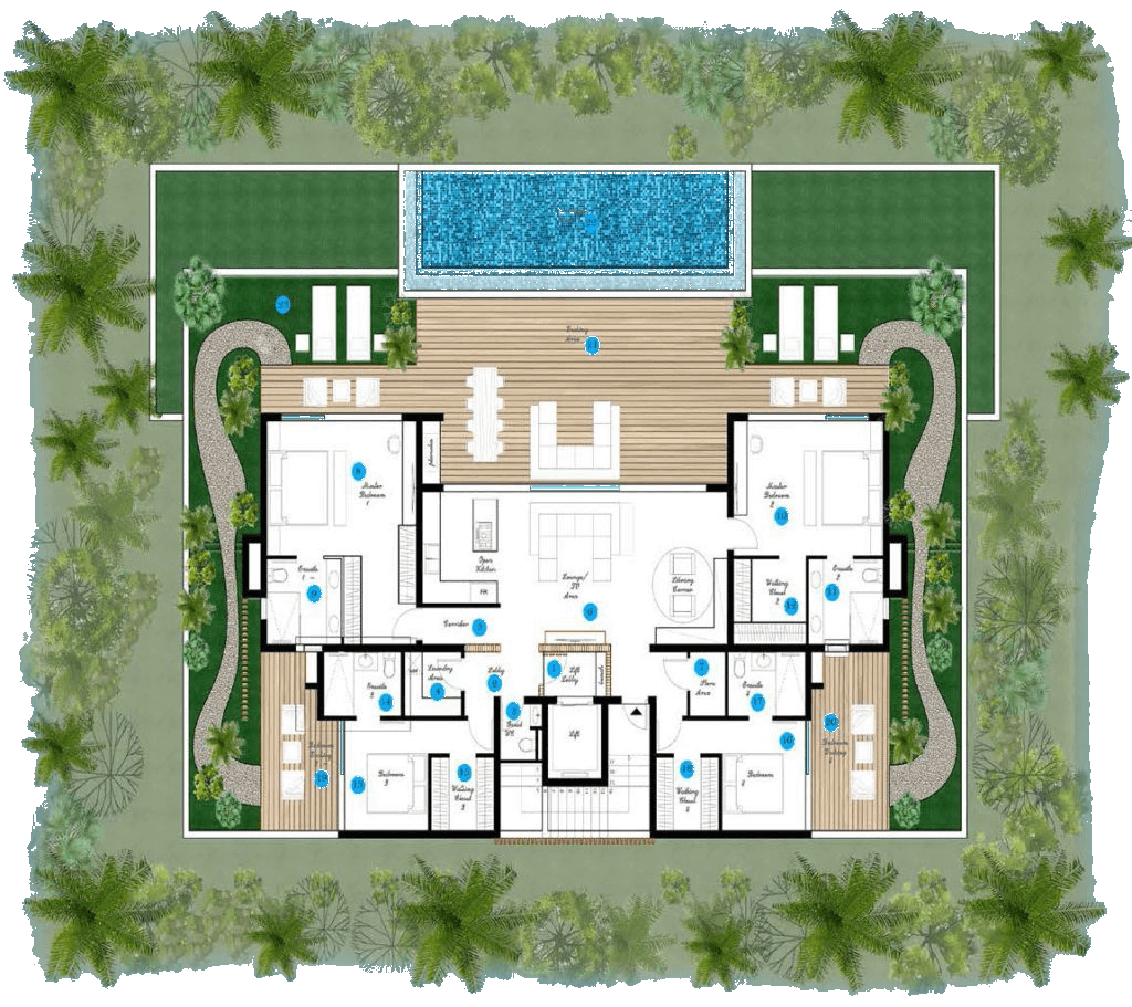 Floor Plan: Penthouses - Four bedrooms